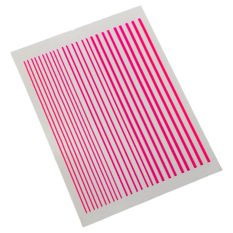  STICKERS - STRIPES NEON PINK